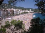 Une plage de Lloret de Mar